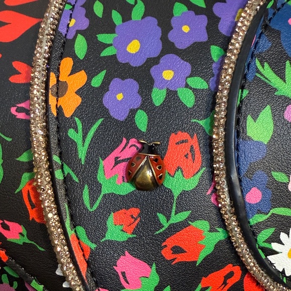 Betsey Johnson Kitsch floral Snailed It snail Crossbody Bag - Picture 11 of 16